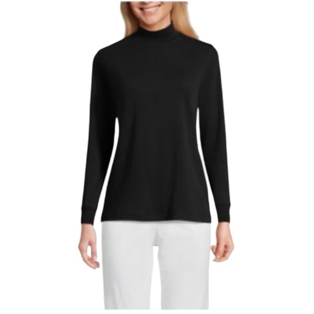 Pima Cotton mock neck turtleneck